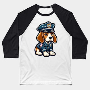 Beagle Police Baseball T-Shirt